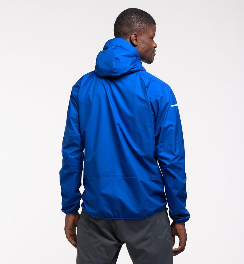 Haglöfs Mens L.I.M Comp Waterproof Jacket Blue New Zealand 38207IAYU